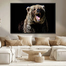 Grizzly Bear Canvas Print | Wildlife Wall Art for Cabin by MyGreatCanvas | Canvas Wall Art Prints | Photo Prints & Wall Decor