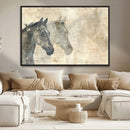 Abstract Horse Canvas Print | Modern Farmhouse Wall Art |
