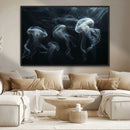 Jellyfish Wall Art Canvas Print, Elegant Wall Decor by MyGreatCanvas | Canvas Wall Art Prints | Photo Prints & Wall Decor
