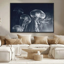 Jellyfish Wall Art Canvas Print, Modern Abstract Jellyfish
