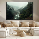 Misty Forest Wall Art | Ready to Hang and Framed | Tranquil by MyGreatCanvas | Canvas Wall Art Prints | Photo Prints & Wall Decor