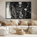 Winter Horse Snow Wall Art Canvas Print