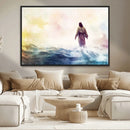 Watercolor Jesus Walking on Water Canvas Print, Christian by MyGreatCanvas | Canvas Wall Art Prints | Photo Prints & Wall Decor