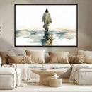 Watercolor Jesus Walking on Water Canvas Print, Christian by MyGreatCanvas | Canvas Wall Art Prints | Photo Prints & Wall Decor