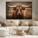 Longhorn Bull Wall Art | Canvas Print | Ready to Hang | by MyGreatCanvas | Canvas Wall Art Prints | Photo Prints & Wall Decor