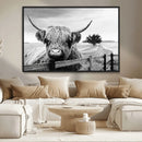 Scottish Highland Cow Wall Art | Rustic Farmhouse Décor |