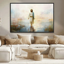 Framed Jesus Walking on Water Wall Art - 3-Panel Christian