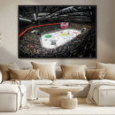 Vaudoise Lausanne Ice Hockey Arena Stadium Wall Art Canvas,