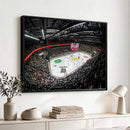Vaudoise Lausanne Ice Hockey Arena Stadium Wall Art Canvas,