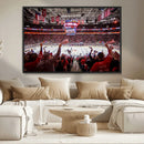 Carolina Hurricanes Ice Hockey Stadium Wall Art, Carolina