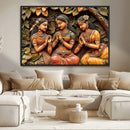 Indian Woman Statue Wall Art Canvas Print