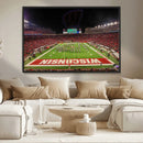 Wisconsin Badgers Football Team Print Canvas- Madison Camp