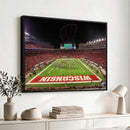 Wisconsin Badgers Football Team Print Canvas- Madison Camp