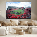 Cincinnati Bearcats Football Team Print - Nippert Stadium Wall Art Canvas Print