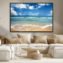 Sea View From the Beach Canvas Print