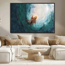 Powerful Jesus Canvas Print - Hand of Salvation,