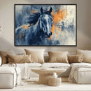 Abstract Blue Horse Wall Art Print Canvas | Horse Wall Art by MyGreatCanvas | Canvas Wall Art Prints | Photo Prints & Wall Decor