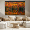 Fall Foliage Wall Art - Autumn Reflection Canvas Print, by MyGreatCanvas | Canvas Wall Art Prints | Photo Prints & Wall Decor