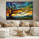 Mosaic Tree Wall Art | Ready to Hang Stained Glass Style