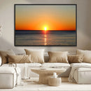 Golden Horizon Sunset Over Ocean Wall Art Canvas Print – by MyGreatCanvas | Canvas Wall Art Prints | Photo Prints & Wall Decor