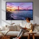 Golden Gate Bridge Wall Art Canvas Print – Framed San by MyGreatCanvas | Canvas Wall Art Prints | Photo Prints & Wall Decor