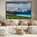 Mount Cook and Lake Pukaki Canvas Wall Art Print – Majestic by MyGreatCanvas | Canvas Wall Art Prints | Photo Prints & Wall Decor