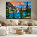 Canadian Rockies Moraine Lake Wall Art Canvas Print, Pine