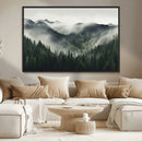 Misty Forest Canvas Print Wall Art Premium Canvas Print a