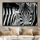Zebra Wall Art – Zebra Close Up Wall Art – Framed Black by MyGreatCanvas | Canvas Wall Art Prints | Photo Prints & Wall Decor