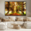 Sunshine in Forest and Trees Wall Art Canvas Print by MyGreatCanvas | Canvas Wall Art Prints | Photo Prints & Wall Decor