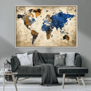 World Map Canvas Print – Detailed Map of the World Wall Art by MyGreatCanvas | Canvas Wall Art Prints | Photo Prints & Wall Decor