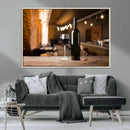 Wine and Bottle Wall Art Canvas Print by MyGreatCanvas | Canvas Wall Art Prints | Photo Prints & Wall Decor