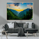 Green Forest Wall Art Canvas Print