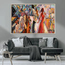 Abstract Afro American Jazz Canvas Wall Art | Music-Inspired by MyGreatCanvas | Canvas Wall Art Prints | Photo Prints & Wall Decor