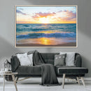 Coastal Wall Art - Vintage World Map Canvas Print with