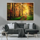 Sunlight Through Trees Wall Art Canvas Print - Autumn Forest by MyGreatCanvas | Canvas Wall Art Prints | Photo Prints & Wall Decor