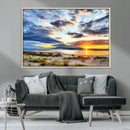 Sunset On The Ocean Wall Art Canvas Print by MyGreatCanvas | Canvas Wall Art Prints | Photo Prints & Wall Decor