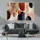 Boho Wall Art Canvas Print Set Mid-Century Prints Bohemian
