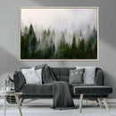 Forest Wall Art Canvas Print | Foggy Forest Wall Art | Pine