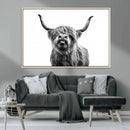 Fanny Scottish Highland Cow Cattle Art Print Farmhouse Wall by MyGreatCanvas | Canvas Wall Art Prints | Photo Prints & Wall Decor