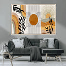 Modern Boho Sun and Leaf Abstract Art – 3-Panel Giclée by MyGreatCanvas | Canvas Wall Art Prints | Photo Prints & Wall Decor