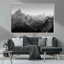 Everest Himalaya Mountain Peaks Black & White Triptych