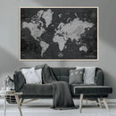 World Map Canvas Print – Detailed Map of the World Wall Art by MyGreatCanvas | Canvas Wall Art Prints | Photo Prints & Wall Decor