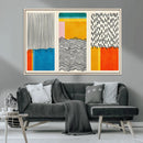 Canvas Print Wall Art Abstract Illustrs Art Boho, Framed