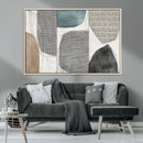 Canvas Print Wall Art Abstract Art Boho, Framed Boho Decor