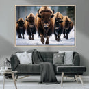 Buffalo Wall Art Canvas Print, American Bison Herd Wall Art by MyGreatCanvas | Canvas Wall Art Prints | Photo Prints & Wall Decor