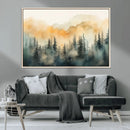 Abstract Forest Print - Mountain Wall Art | Autumn Landscape