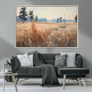 Golden Fields Canvas Wall Art Print – Serene Landscape of