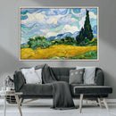 Wheatfield With Cypresses By Van Gogh Painting Wall Art