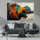 Abstract Guitar Wall Art Canvas | Vibrant Music-Inspired Art by MyGreatCanvas | Canvas Wall Art Prints | Photo Prints & Wall Decor